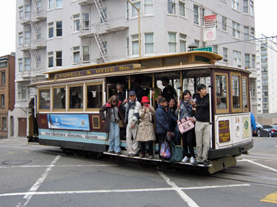 A cable car